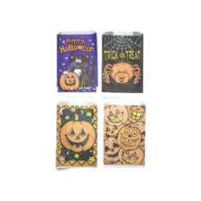 1990s Halloween Party Favor Bags Lot of 4 Varity Style Candy Bags by Fun World 