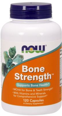 NOW FOODS, BONE STRENGTH Knochen Gelenken 120 Kapseln SUPER PREIS