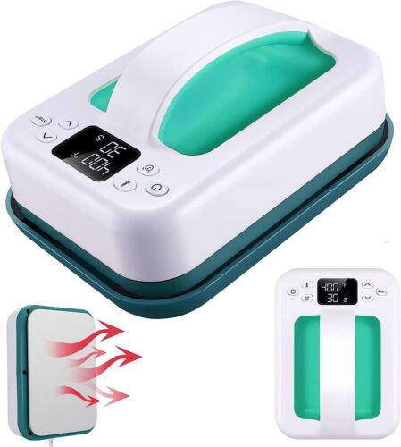 7×5" Portable Heat Press Machine for T-Shirts Mini Easy Press w/Timing Function! - Picture 2 of 7