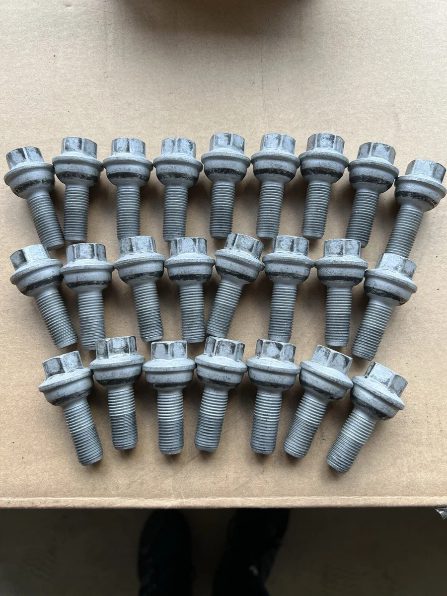 Ricambi Auto Tracer 20 Viti Per Ruota Nere M14x1,5 - Bulloni Per Audi E Mercedes-Benz (40 Mm) Coprimozzo Mercedes 70 Mm