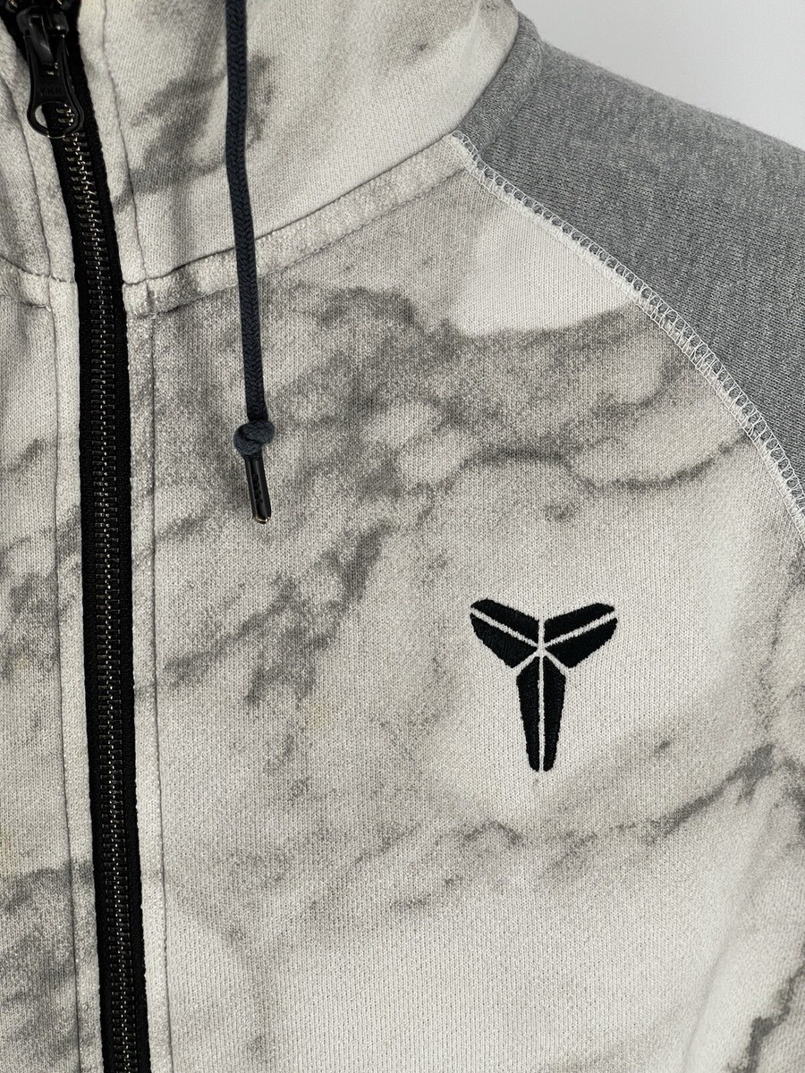 m_aページ Nike Kobe Bryant Mamba Marble Print Hoodie Full Zip Grey