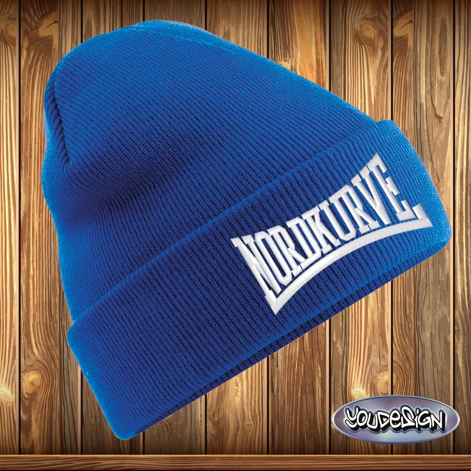 Nordkurve Original Beechfield Schalke Beanie Strick Mütze Stick Gelsenkirchen