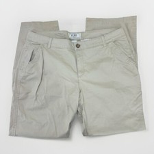 NWOT OLD NAVY Sz 16 Short Flirt Khakis Bootcut Pants Rolled Oats Cotton Blend