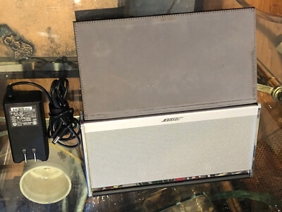 BOSE SOUNDLINK WIRELESS MOBILE SPEAKER SILVER WITH BROWN LEATHER