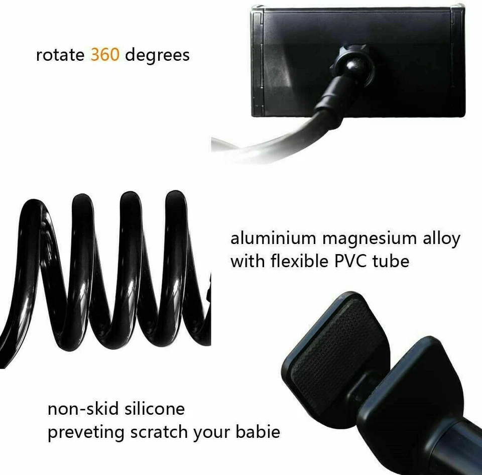 360° Phone Holder Stand Adjustable Gooseneck Desk Table Desktop Mount Universal - Image 3 of 4