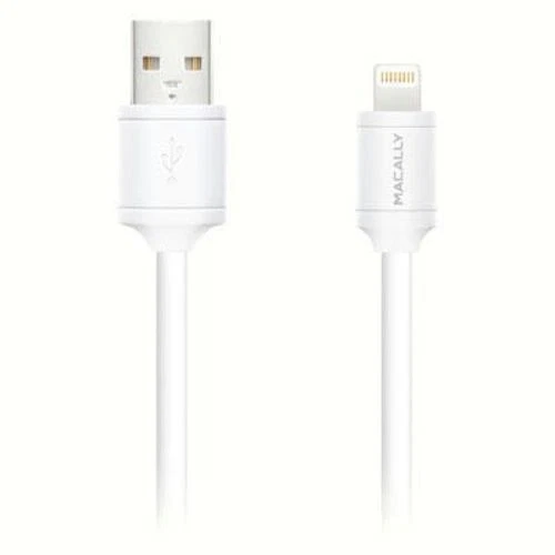 Teléfono celular blanco Macally Cables USB