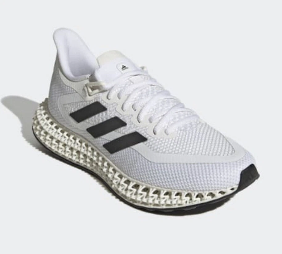 Adidas Running Shoes Off White Black 4D FWD GX9247 Mens 9.5 New 