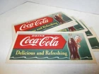 1951 VINTAGE NOS COCA COLA ADVERTISING BLOTTER, LITHO COCA COLA SPRITE BOY
