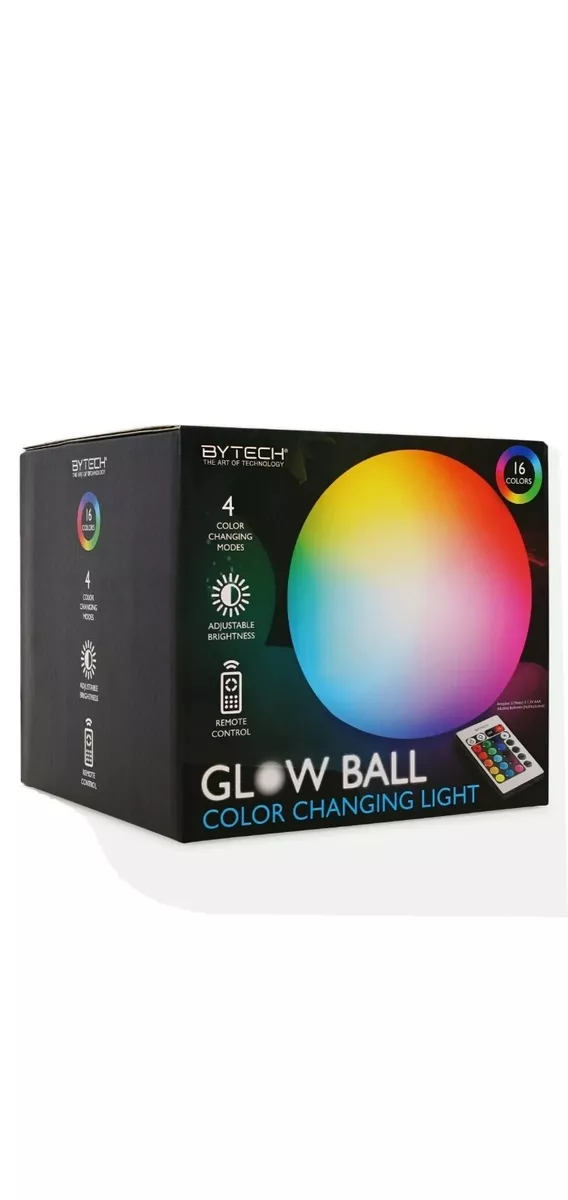 Color changing led glow outlet ball lamp