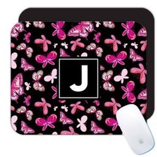 Gift Mousepad : Butterflies Black Pattern Teenage Types Scrapbook Mom Friend