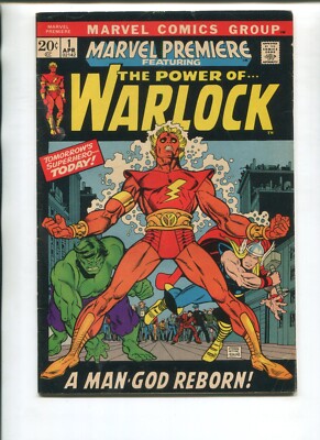 MARVEL PREMIERE 1 VG/F MARVEL 1972 1ST HIM AS ADAM WARLOCK! 1ST SOUL GEM! 15 47!