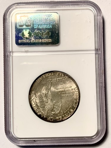 1925 STONE MOUNTAIN SILVER COMMEMORATIVE HALF DOLLAR NGC MS66 - Picture 8 of 9