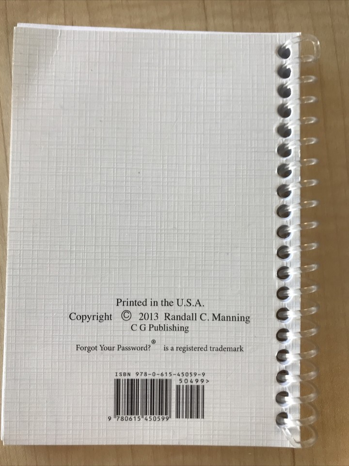 Your Password 1st version C G Publishing , Randall C. Manning