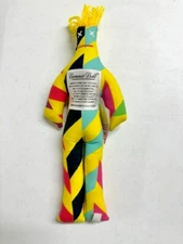 Dammit Doll Color Block Patchwork Print Multicolor Stress Relief Toy Yellow Hair