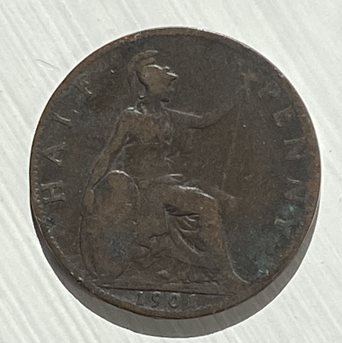 1901 Great Britain Half Penny - Free Shipping | eBay