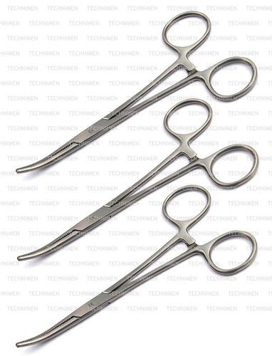 PEAN CHIRURGIA DENTALE ARTERIA VETERINARIA CHE TIENE PINZE EMOSTATE PIERCING CURVE - Foto 4 di 4