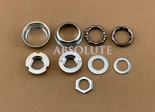 ALTALINE BICYCLE CHROME 1/PIECE CRANK BOTTOM BRACKET SET  5/16 X 9 24TPI.