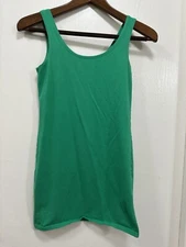Divided by HM Women Tank top Green Cotton blend size 6 