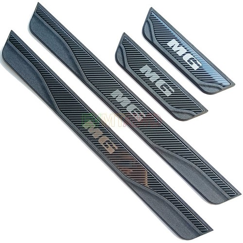 Accesorios para MG ZS 3 4 5 2025 fibra de carbono acero inoxidable listones de entrada listones de protección - Imagen 3 de 6