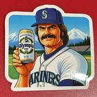 Oly Olympia Beer 70s Seattle Mariners Sticker Vinyl Decal Classic Retro Tumwater