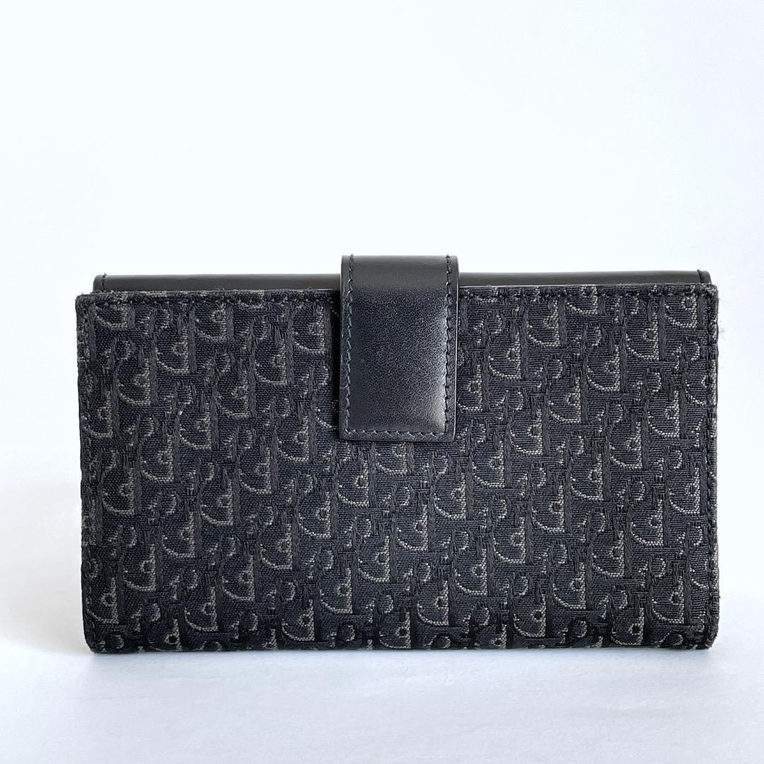 小物 Christian Dior Honeycomb long wallet Christian Dior Honeycomb Brown Long Wallet PVC Leather