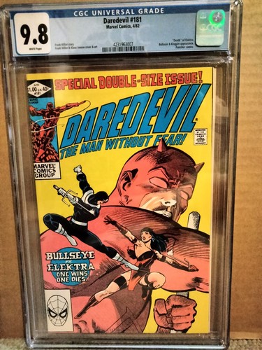 Daredevil 181 CGC 9.8 NM/M - White Pages - Unread - Death of Elektra