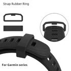For GARMIN watches Black Rubber Watch Strap Buckle Band Keeper Loop Holder Ring