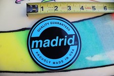 Madrid Skateboards Proudly Made In USA Blue Retro Reissue Skateboarding STICKER
