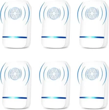 Ultrasonic Pest Repeller Plug in 6 Pack-Insect Control Defender Mouse Rodent