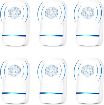 Ultrasonic Pest Repeller Plug in 6 Pack-Insect Control Defender Mouse Rodent