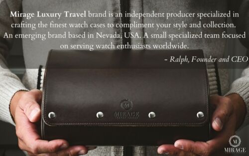 Watch Travel Case Leather Watch Case For Men Travel Watch Roll Case (VARIATIONS) - Picture 194 of 440