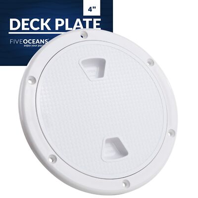 4'' Boat Hatch Marine Access Hatch Round Inspection Deck Plate Hatch with Deta...