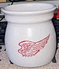 Red Wing Stoneware Pottery Candle Tart Warmer wax Burner