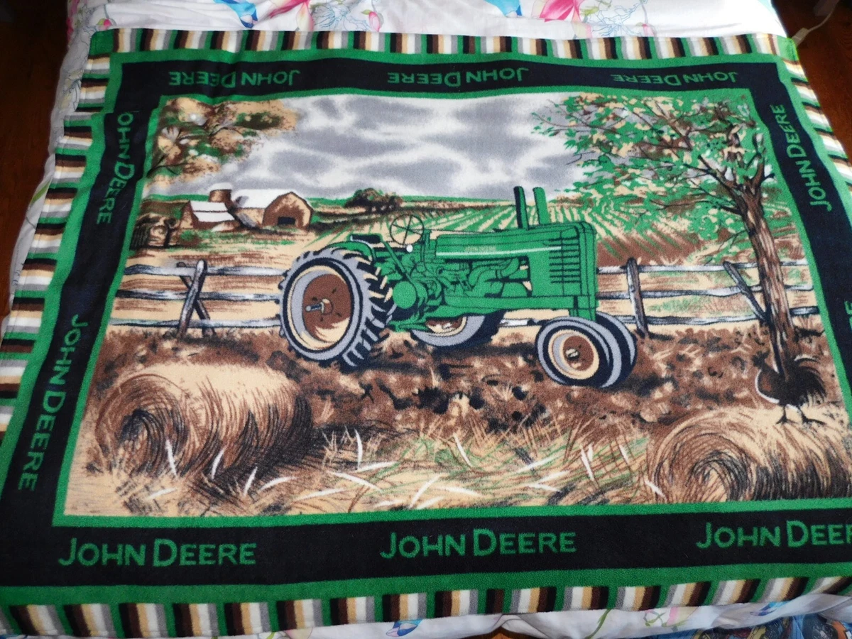 John Deere Large Fleece Throw Blanket 46