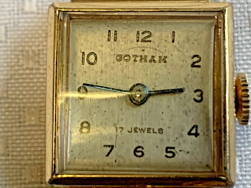 De Colección Reloj Enfermera Gotham Pin 1/20 12K G.F. 17 Joyas 10K RGP Estuche Reloj *FUNCIONA* Foto 4 de 4