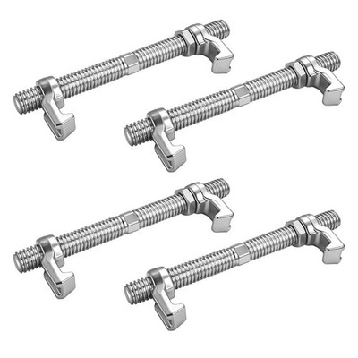 4pcs Shipping Container Bridge Fitting Clamp 280/380 mm Length Steel Clamp Kit