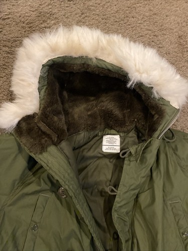 Vintage USAF Military Cold Weather Parka Type N–3B Schott Bros. Men’s Medium - Picture 6 of 13