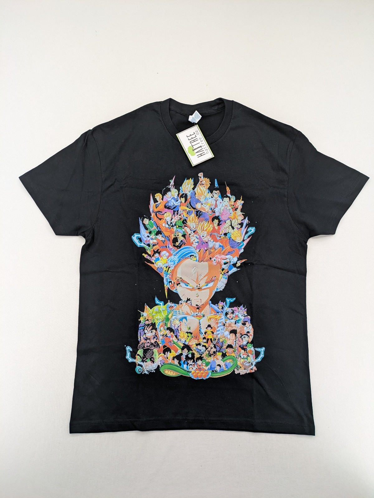 Dragon Ball Z Camiseta Hombre T. S Negro Goku Super Saiyajin Anime Manga