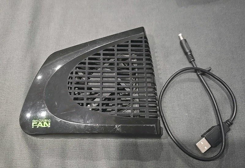 Black Slim Cooling Fan Xbox 360 USB Powered - Used - Tested