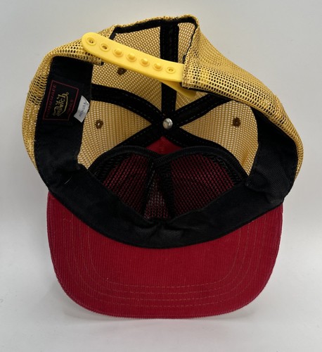 Gorra Von Dutch Malla Pana Camionero SnapBack Personalizada Roja Amarilla - Imagen 8 de 10