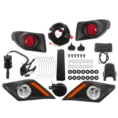LED Deluxe Street Legal Golf Cart Light Kit for Yamaha Drive2 2017+ Set