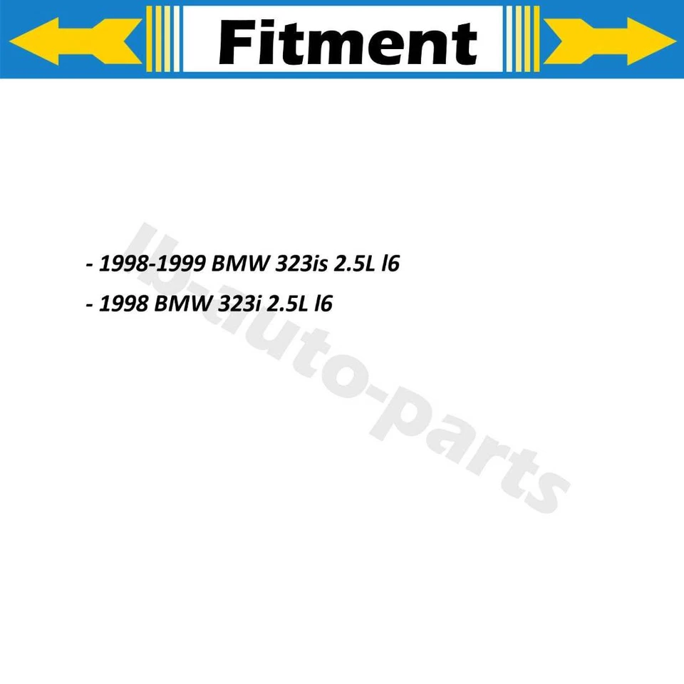 2x Brake Hose Line Rear Outer For 1998 BMW 323i 2.5L 1998-1999 BMW 323is 2.5L - Image 2 of 4