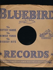 78 RPM Company logo sleeves- PRE WAR BLUE BIRD-hottest bands-Canadian