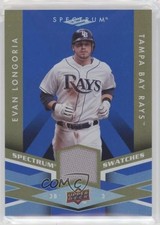 2009 Upper Deck Spectrum Spectrum Swatches Blue Evan Longoria #SS-LO fm0