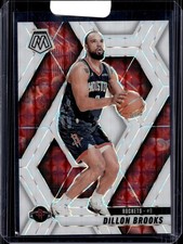 2024-25 Panini Mosaic #183 Dillon Brooks International White Mosaic #/25