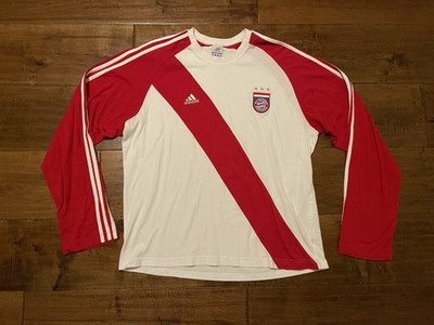 Y2K 2005 Bayern Munich Adidas Long Sleeve Soccer Jersey Training Shirt -Men's XL
