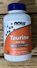 NOW FOODS Taurine 500 mg 100 Veg Capsules