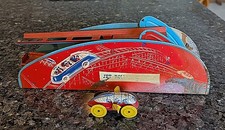 Tin Wind-up Amusement Park Ride 1940's JET ROLLER COASTER by Wolverine