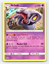 Arbok 27/68 Rare Hidden Fates Pokemon Near Mint