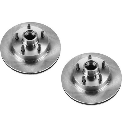SET-P15AR8536-2 Powerstop Brake Discs 2-Wheel Set Front RWD ABS for Explorer